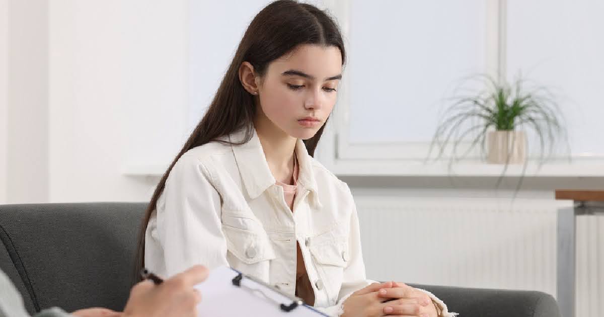 Young woman in therapy