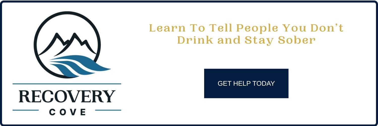 how to tell people you don't drink